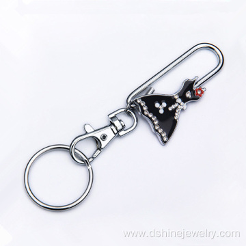 Dress Shape Alloy Keychain Buckle Custom Keychains Bulk